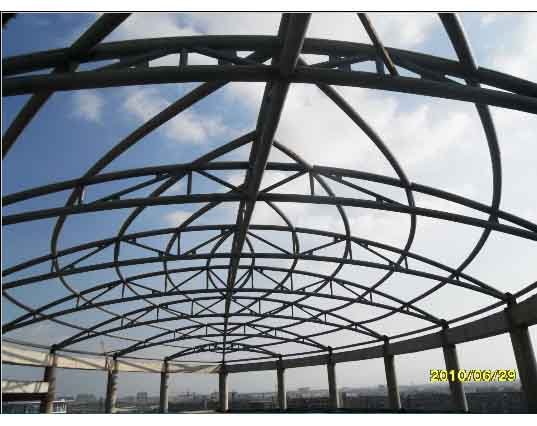 绍兴中煤朔州宾馆管桁架工程